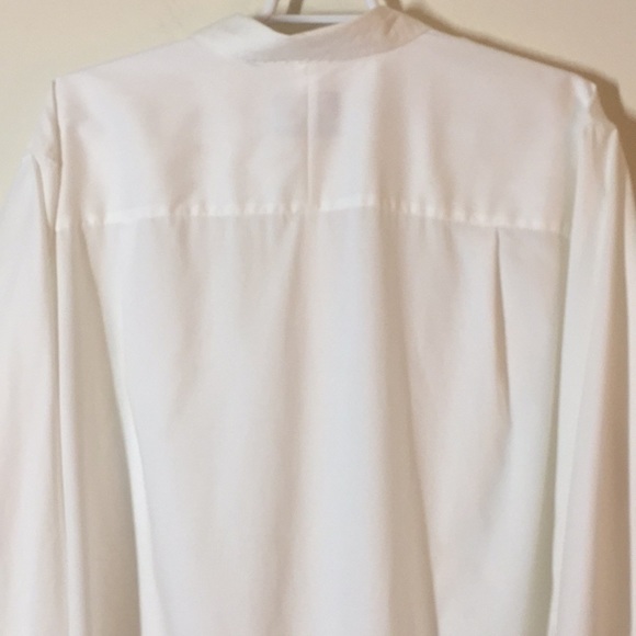 CM Gold White Button Down Long Sleeve Shirt - Picture 8 of 12